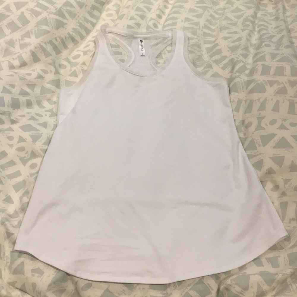 White athletic tank